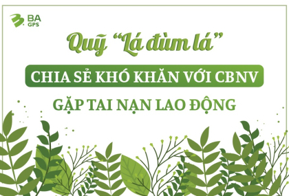 QUỸ “LÁ ĐÙM LÁ” CHIA SẺ KHÓ KHĂN VỚI CBNV GẶP TAI NẠN - BA GPS