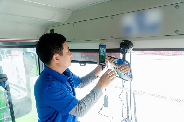 Hình ảnh của camera xe khách