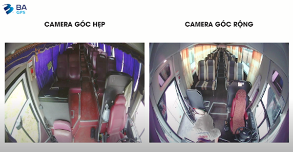 Camera góc rộng có thể bao quát được toàn bộ hình ảnh bên trong xe, cả vị trí cuối xe