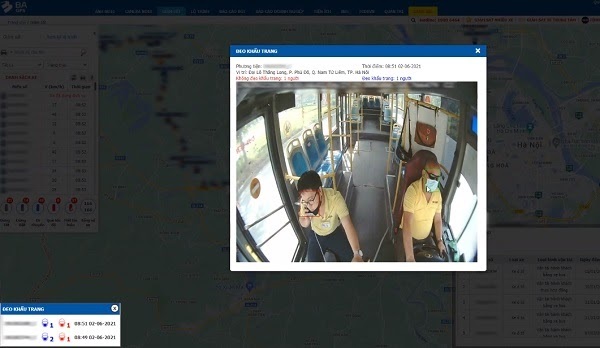 Xe khách, xe buýt cần lắp đặt camera giám sát trên xe tích hợp tính năng “Cảnh báo không đeo khẩu trang trên xe”