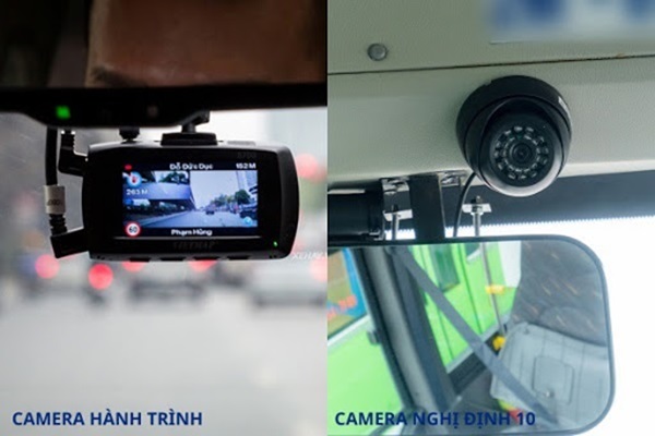 Camera Nghị định 10 và camera hành trình có nhiều điểm khác nhau để phân biệt