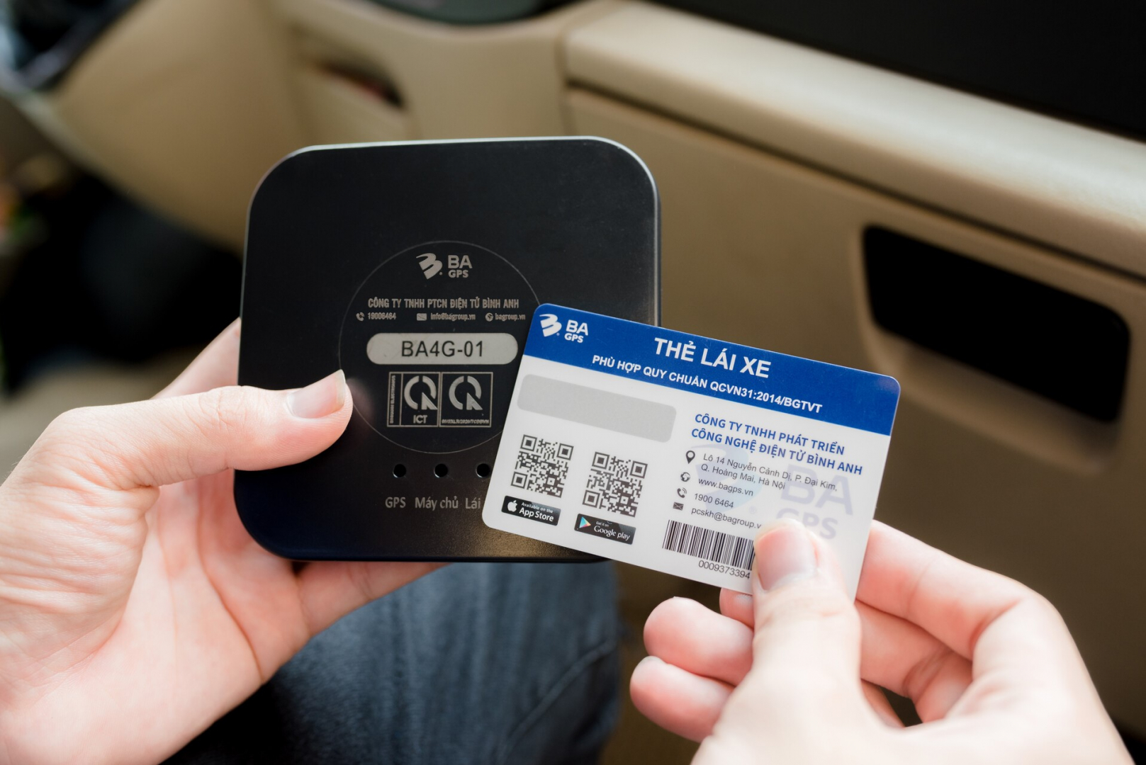 Thiết bị giám sát hành trình 4G được tích hợp đầu đọc thẻ bên trong thiết bị
