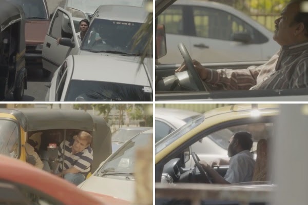Người dân Mumbai có thói quen bấm còi xe ô tô khi chờ đèn đỏ