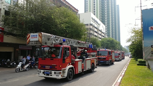 Xe chữa cháy là xe ưu tiên với mức độ cao nhất