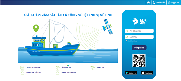 Phần mềm giám sát tàu cá BA SAT của công ty BA GPS