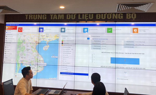 Dữ liệu từ camera giám sát được truyền về máy chủ của Tổng cục Đường bộ Việt Nam